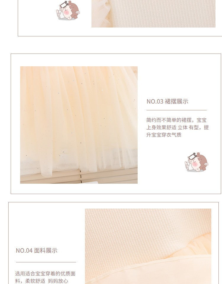 Girls Black & White Tulle Party Dress with Plaid Bodice & Bow Details – Elegant Princess Outfit