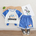 Kids Submarine Graphic T-Shirt & Shorts Set – Cute Casual 2-Piece Summer Outfit
