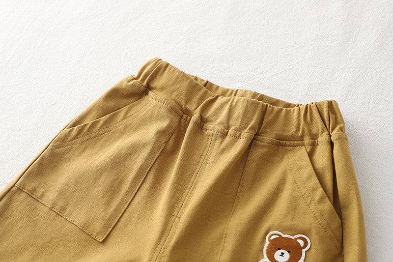 Kids Teddy Bear Dance T-Shirt & Shorts Set – Cute Casual 2-Piece Summer Outfit