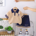 Kids Boys Polo Shirt & Shorts Set - Stylish 2-Piece Clothing Set