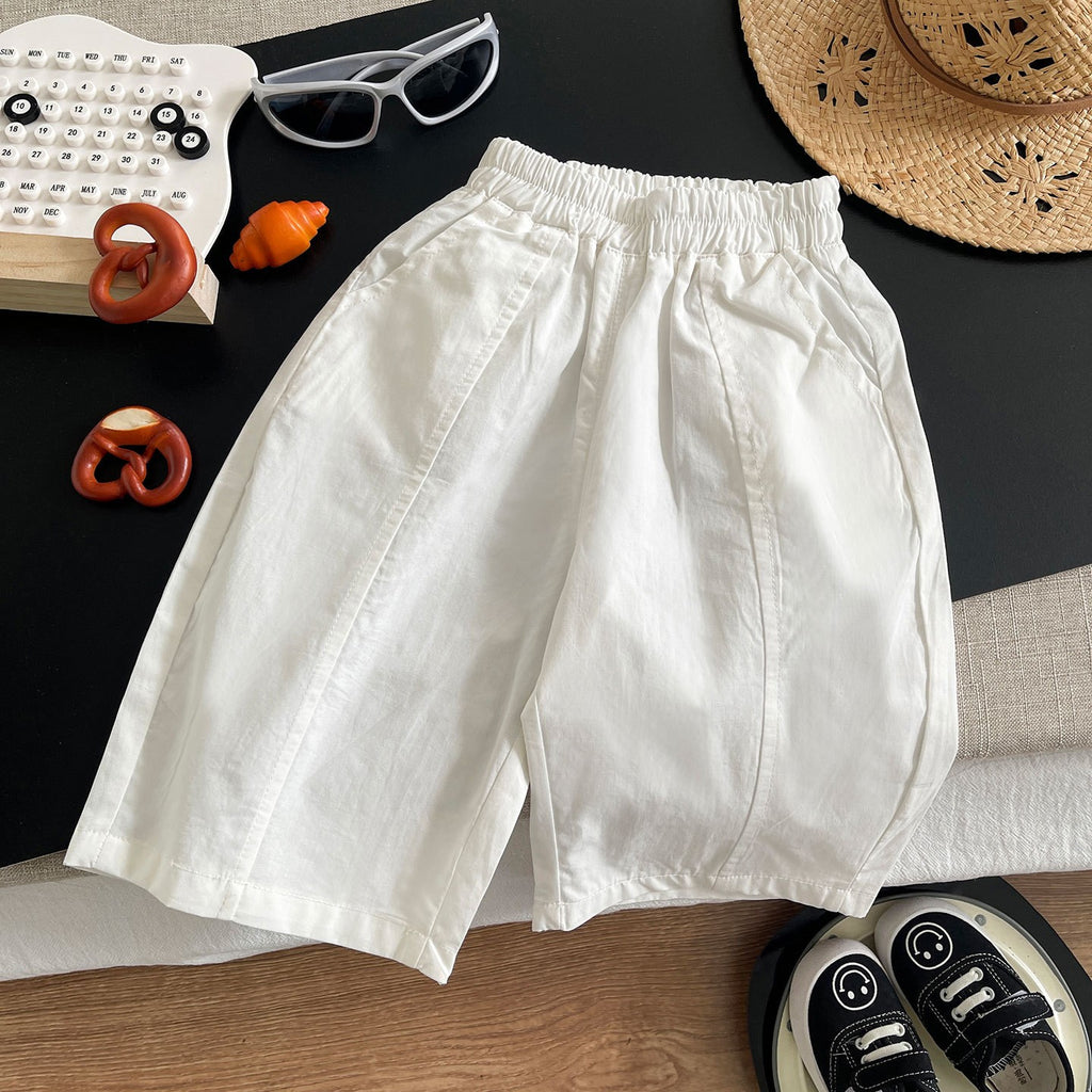 Kids Light Blue Polo T-Shirt & White Shorts Set | Classic Casual Outfit for Boys