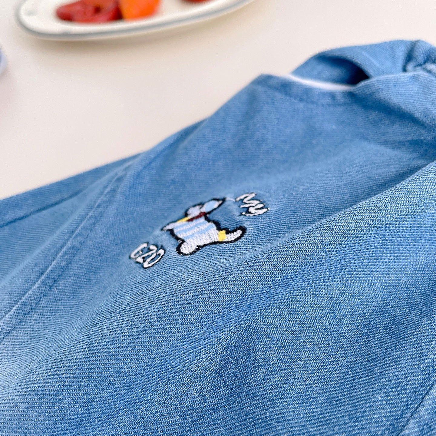 Kids Striped T-Shirt & Blue Denim Shorts Set | Cute Frog Graphic Outfit for Boys