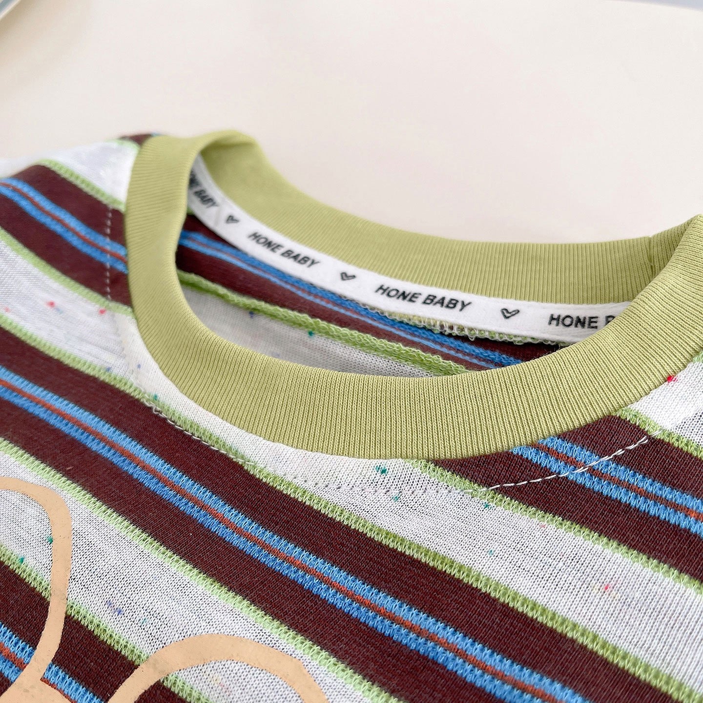 Kids Striped T-Shirt & Blue Denim Shorts Set | Cute Frog Graphic Outfit for Boys