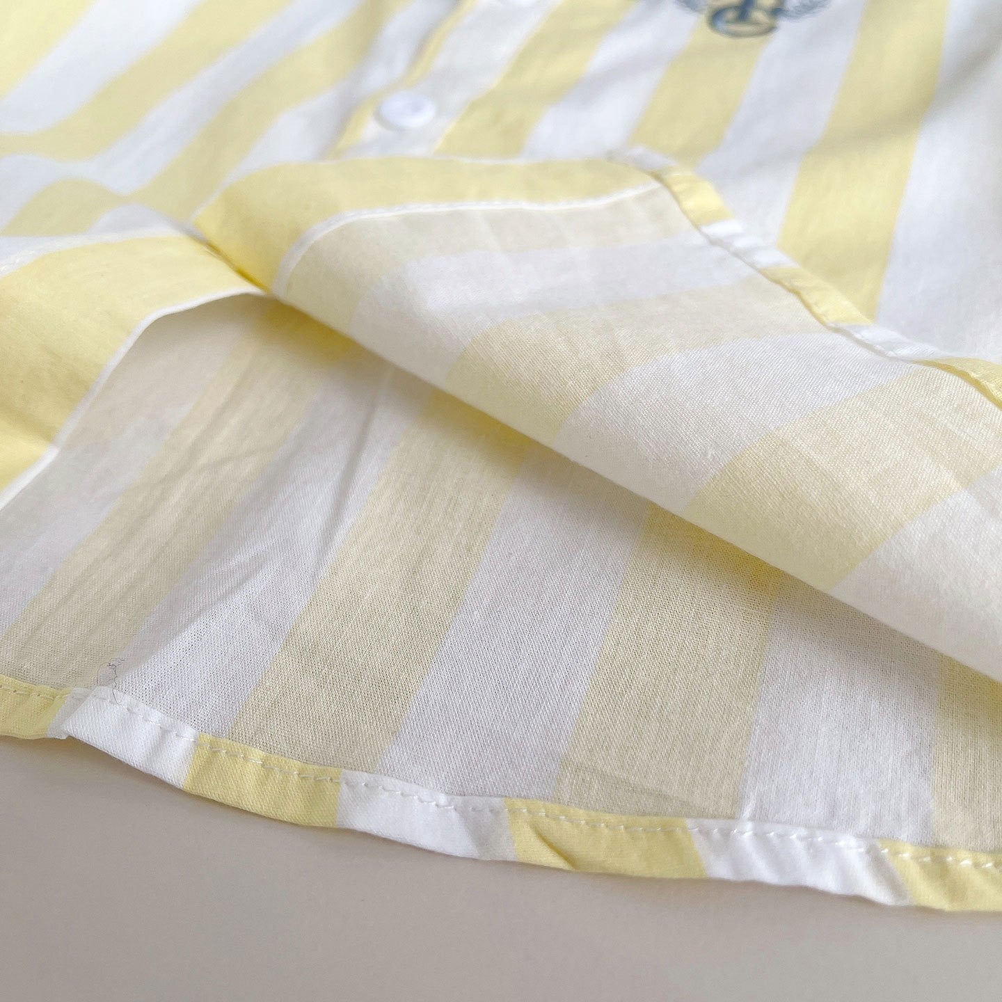 Kids Yellow & White Striped Shirt & White Shorts Set | Cute Bow Tie Outfit for Boys