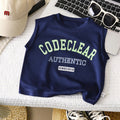 Kids' Navy Blue Graphic Tank Top – Sleeveless Summer Top